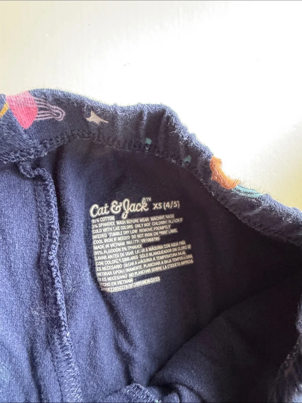 Cat & Jack Navy Space-Print Pajama Leggings